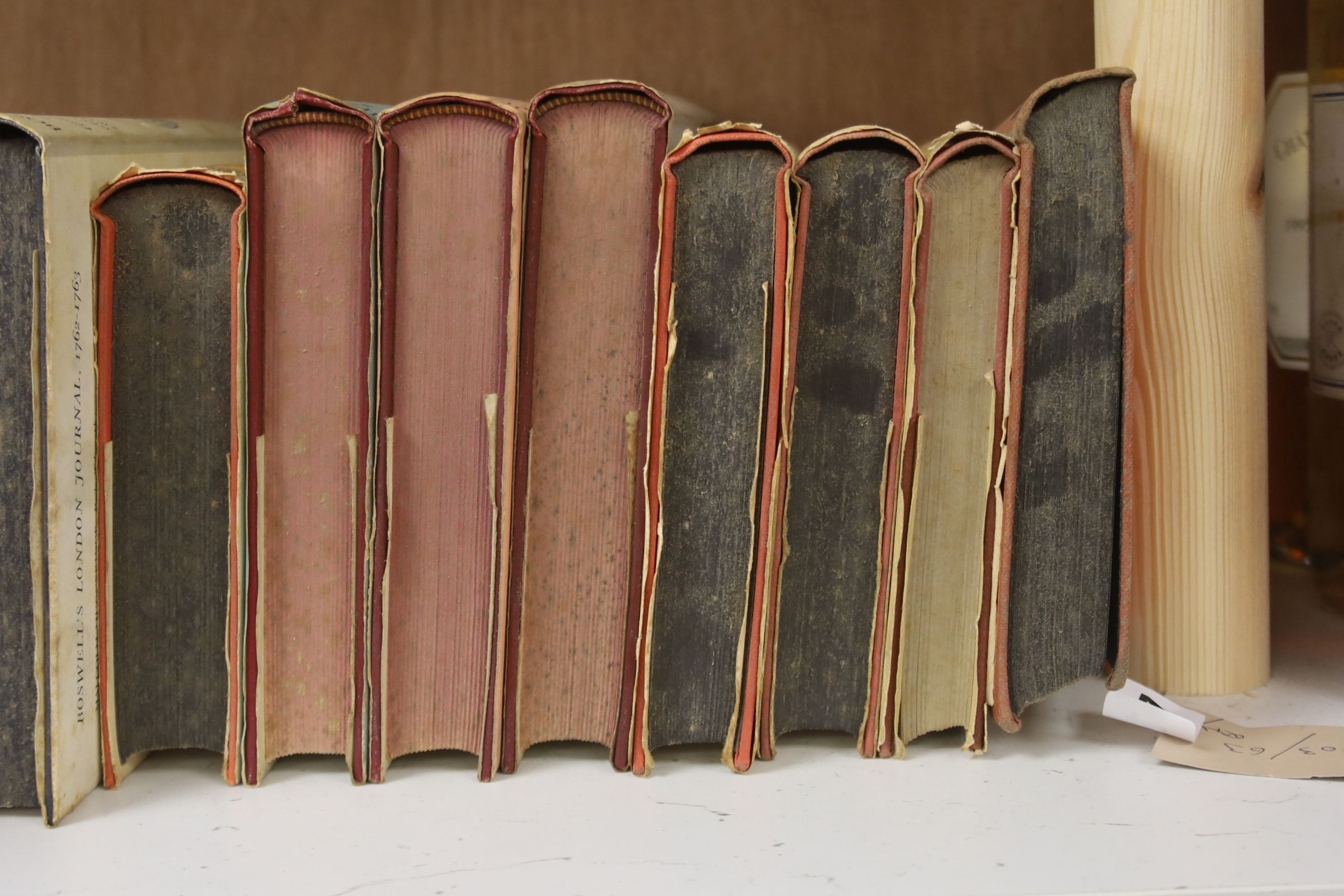 A quantity of books by Osbert Sitwell and Winston Churchill